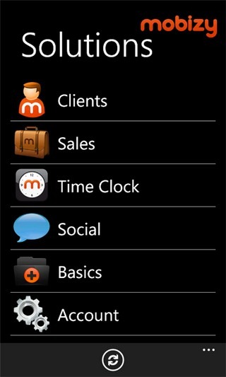 Mobizy WP7 Home