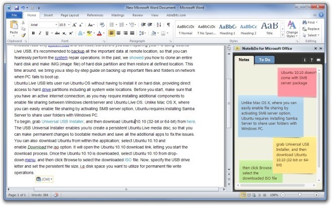 Note Do Take Notes And Maintain To Do Lists In Microsoft Office Add In 