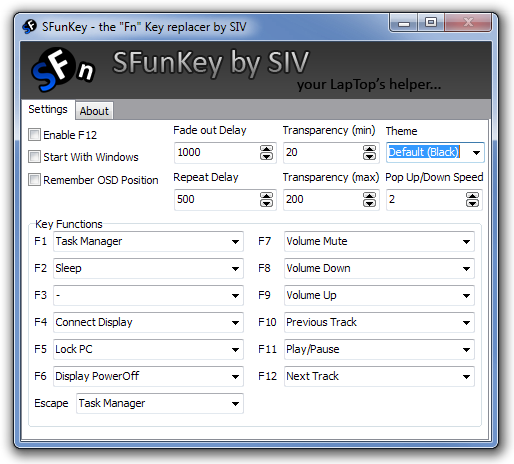 SFunKey - the Fn Key replacer by SIV