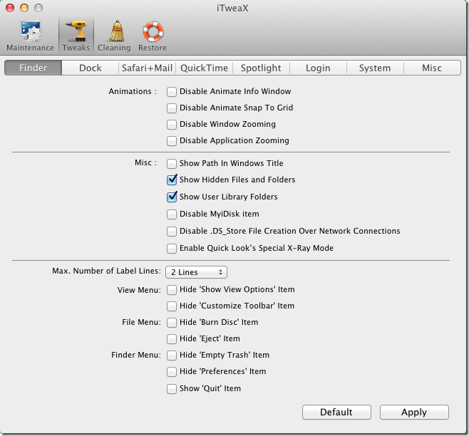 iTweaX tweak finder