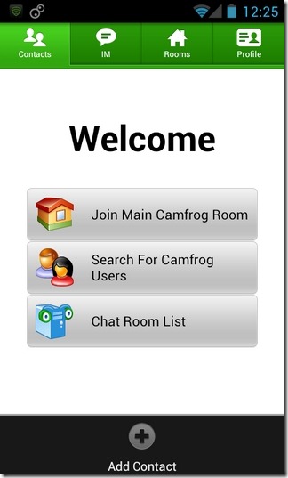 how to access camfrog bot