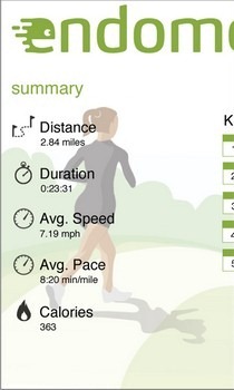 Endomondo Workout Summary