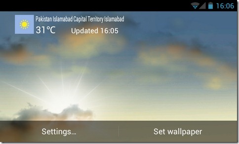 Weather Sky: Android Live Wallpaper That Depicts Weather &Amp; Time Of Day