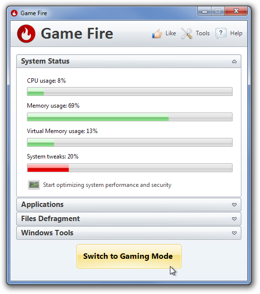 Game Fire: Game Booster - Live Optimization