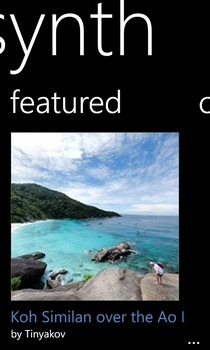 Photosynth WP7 Featured