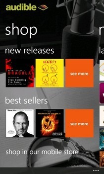 Audible WP7 Shop