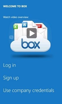 Box WP7 Welcome