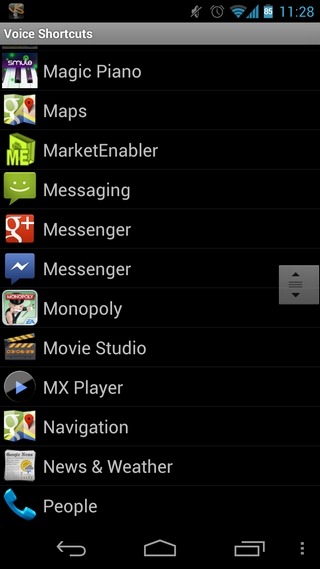 android apps voice actions