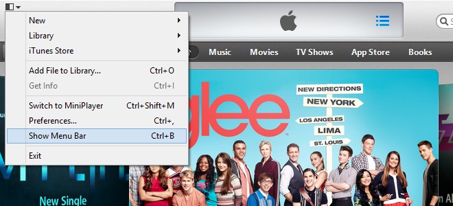 Enable Menubar in New iTunes 11