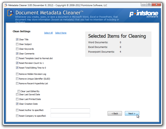 Batch Remove Metadata From Word Excel And PowerPoint Files