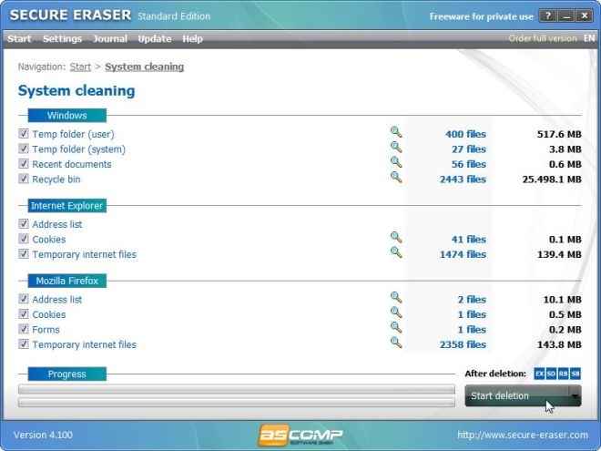 ASCOMP Secure Eraser Professional 6.100 instal the new version for windows