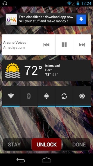 how to add prayer time widget on lock screen android