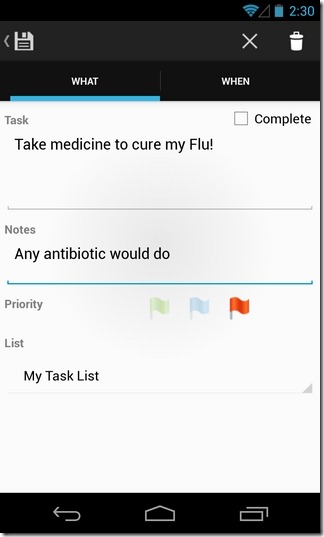 Google tasks android