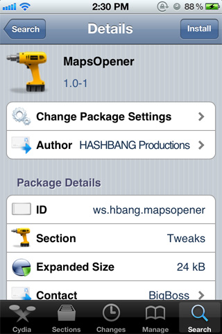 MapsOpener-Google-Maps-Cydia