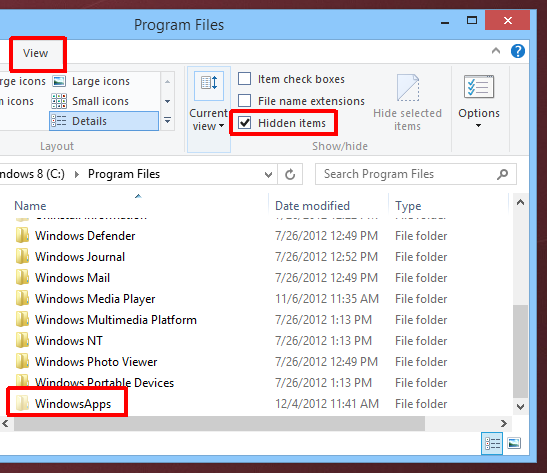 how to change where files are stored windows 8
