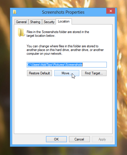 change default file location in windows 10