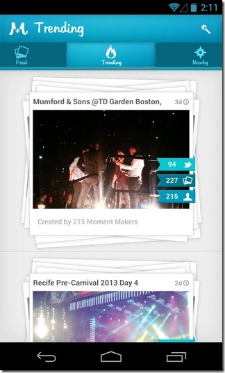 Moment.me-Android-Trending