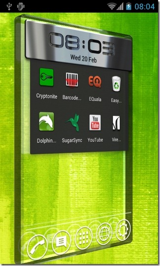 3d home screen android