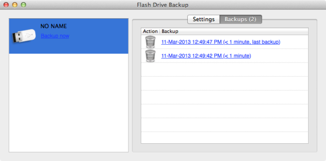 Flash Drive Backup backups