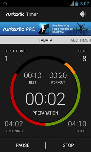 Timer from Runtastic 8