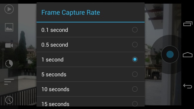 Droid Timelapse_Frame Capture Rate