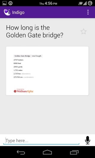 Indigo Android Query