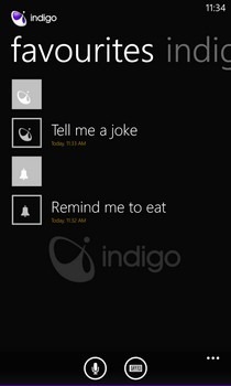 Indigo WP8 Favorites