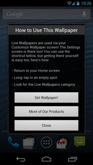 Photosphere Live Wallpaper для Android  Скачать