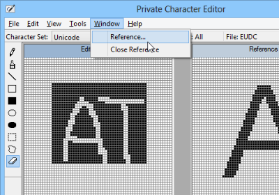 private character editor in windows 7 pops up