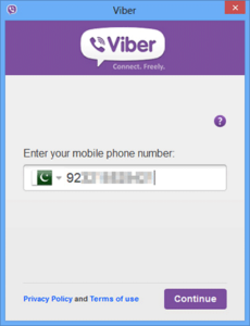 viber desktop activation code not received or not receive
