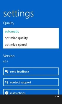 TeamViewer WP8 Settings