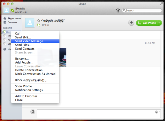 how to download skype video messages