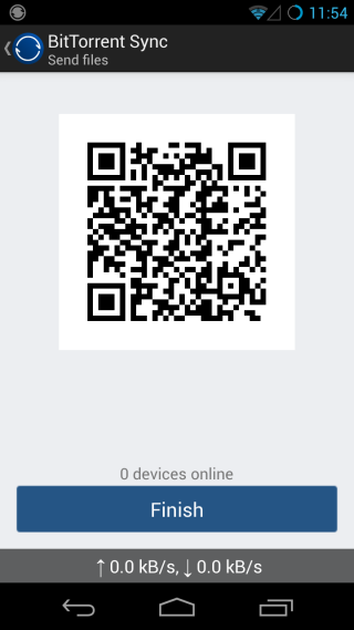 BitTorrent Sync_Send QR