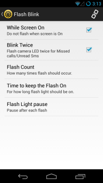 flash blink app