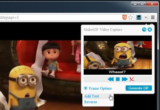 Make Animated GIFs from Videos with HTML5