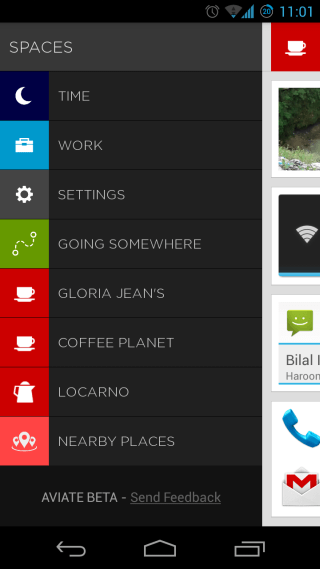 Aviate Launcher for Android Nav