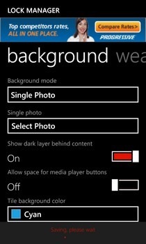 Lock Manager WP8 Background