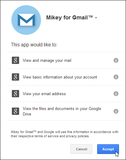 go for gmail chrome