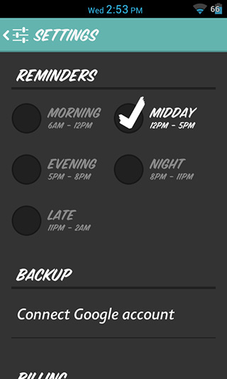 Settings-Reminders-Google-Drive-Bakcup