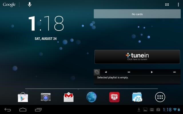 Tablet UI on Nexus 7 (2013)