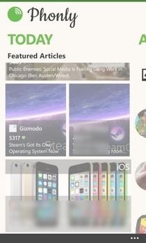 Phonly WP8 Today