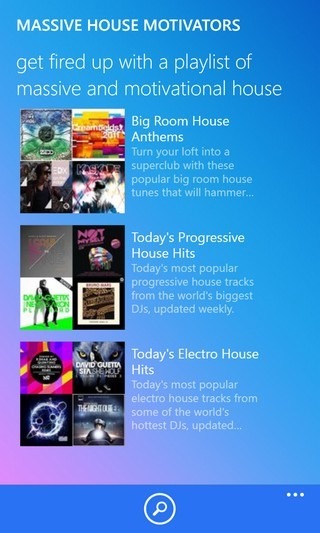 Songza WP8 Playlist