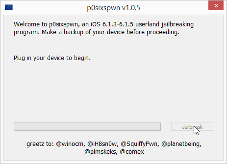 p0sixspwn Untethered iOS Jailbreak for Windows