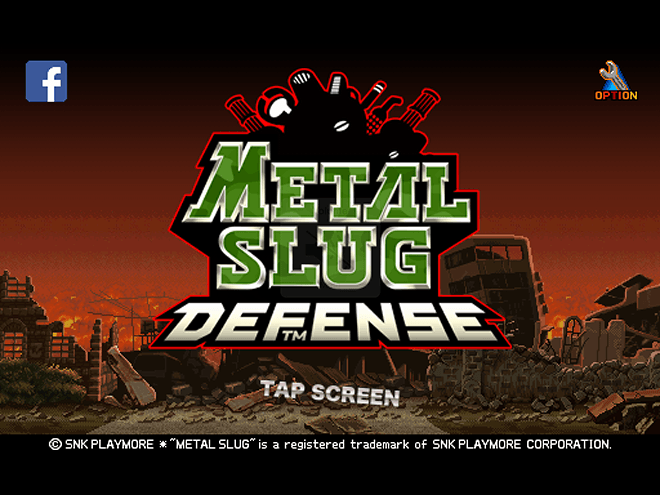 Metal Slug Defense - Opening Screen