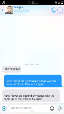 how to send a song via text