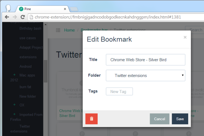 pine-is-a-beautiful-bookmarks-manager-housed-entirely-in-your-browser-chrome