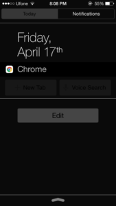 Open A Link Or New Chrome Tab From The iPhone Notification Center