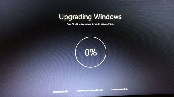 windows 7 to windows 10 upgrade process