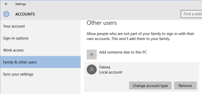 Change A Standard User Account To An Admin Account In Windows 10