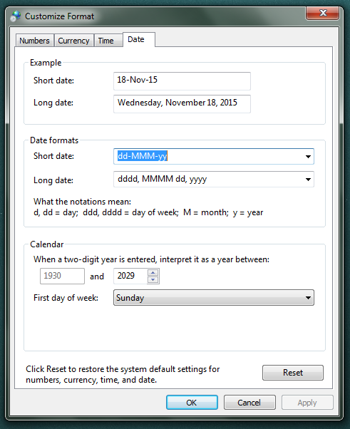 How To Set A Custom Date Format In Windows